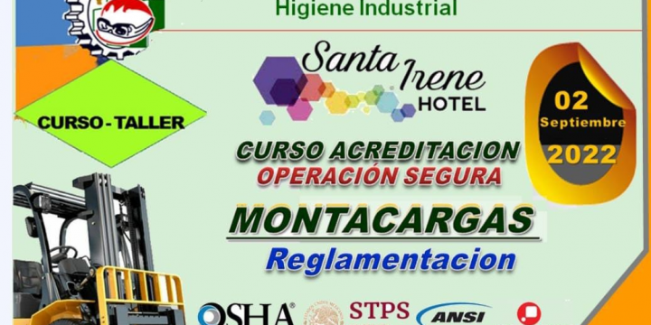 Curso para la Certificación Segura de Montacargas 2 de Septiembre